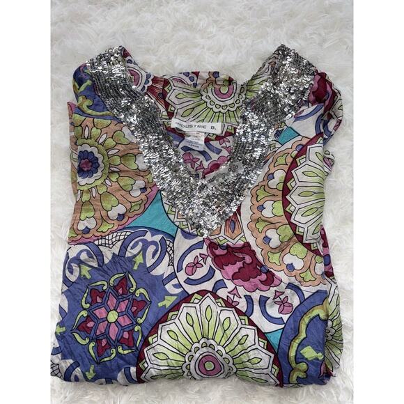 Industrie B 100% Silk Sz. L Blouse. New W/ Out Tags. Beautiful - Picture 11 of 11